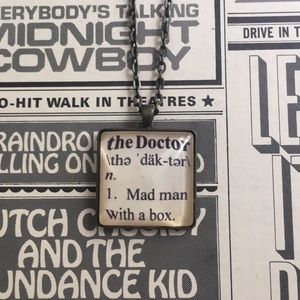 Hand made Doctor Who necklace